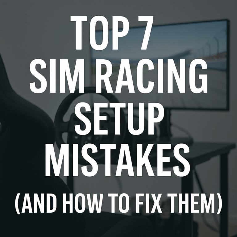 Sim Racing Setup Mistakes